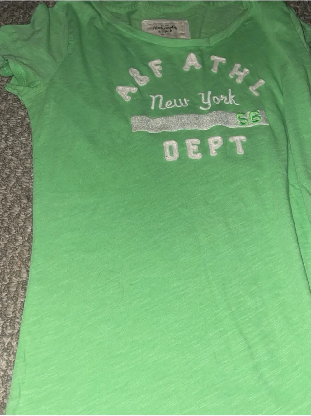 Abercrombie & Fitch Kids Neon Green Short Sleeve Graphic Tee